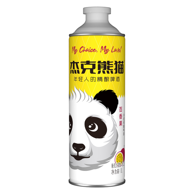 杰克熊猫百香果小麦精酿啤酒