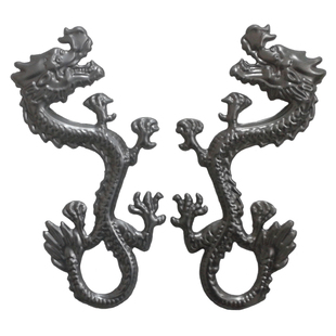 欧世艺铁花铁艺冲压配件批发A277&动物·左右边龙啸九天神兽压花