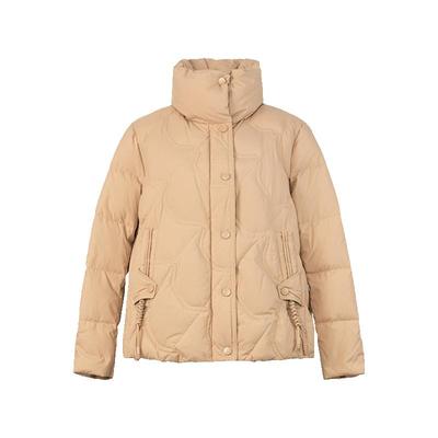 红人冬季鹅绒羽绒服立领外套