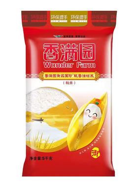 香满园御品国珍软香油粘米5kg/袋大米籼米 油粘米10斤 新米