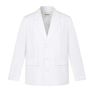 Rechauffe玉石扣薄款男士西装