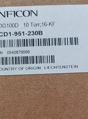 议价INFICON英福康CDG100D真空计10Torr，型号3CD1-951-230B，议