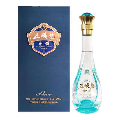 五醍浆和顺40.8度500ml纯粮白酒