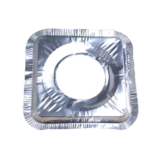 10片装厨房燃气煤气炉防漏防油锡纸盘灶台铝箔耐高温防油盘清洁垫