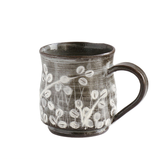 日本进口 京烧清水烧近藤清泉作 作家陶器 个性马克杯 咖啡杯子