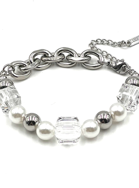 crivla冰块创意女式拼接嘻哈手链