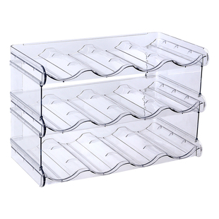 水杯收纳架透明多层置物架家用水吧台面创意保温杯杯子可叠加杯架