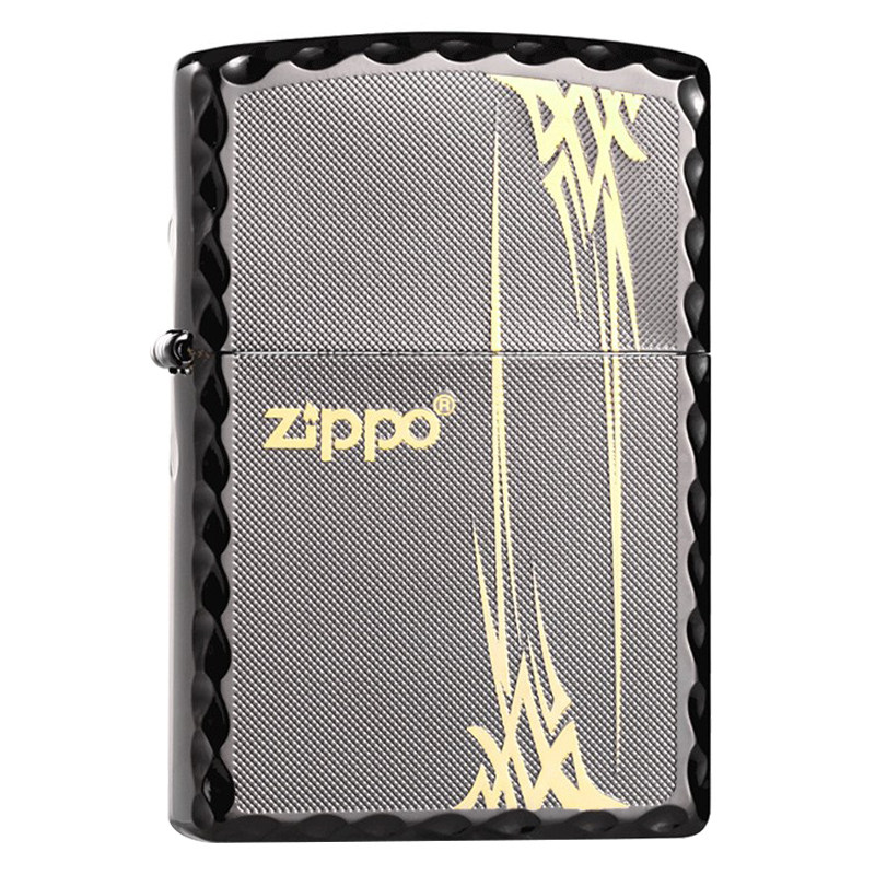 打火机zippo正版镀金黑冰兰ZIPPO/芝宝