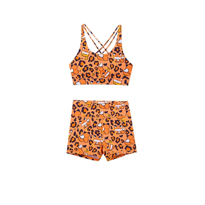 豹纹狐狸综合训练健身套装