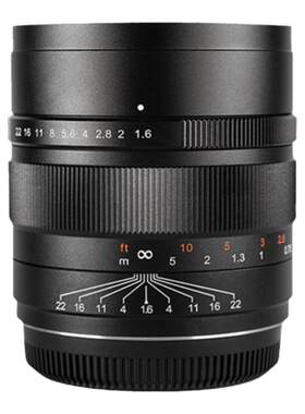 中一光学80mmf1.6中画幅微单镜头适用于富士GFX100S2哈苏X2D