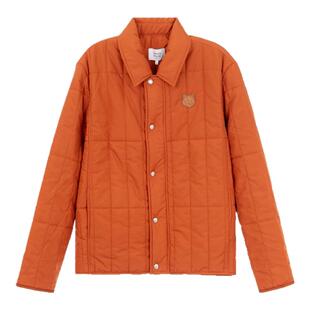 MAISON KITSUNE 男士橘色翻领外套棉服银泰百货精品 301574