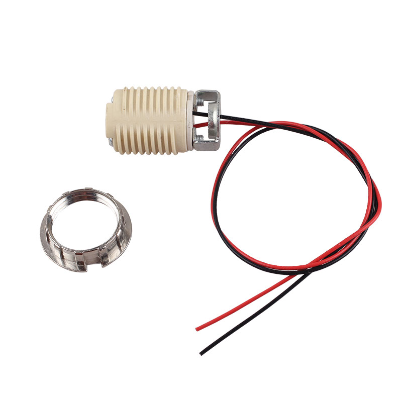 全牙抗老化耐高温插脚卤素灯座