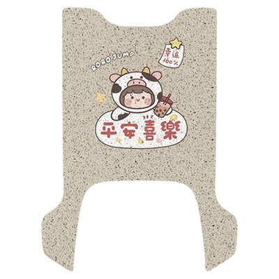 适用爱玛喜爱防水电动车脚垫