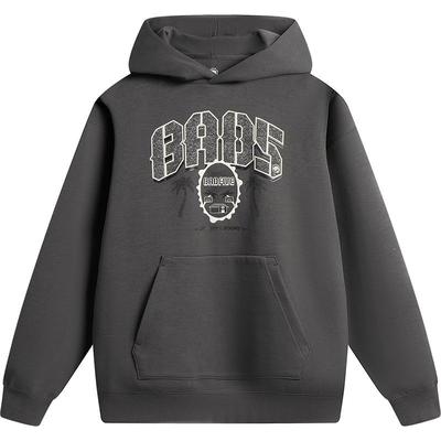 李宁男士反伍宽松连帽卫衣