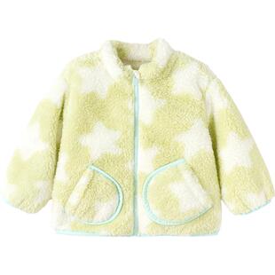 巴拉巴拉宝宝外套男童女童珊瑚绒上衣秋冬款童装婴儿衣服儿童上衣