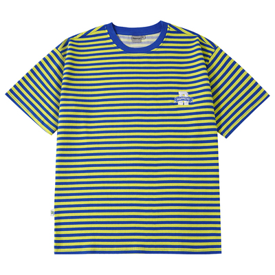 RAPPEYE美式R字条纹男女情侣T恤