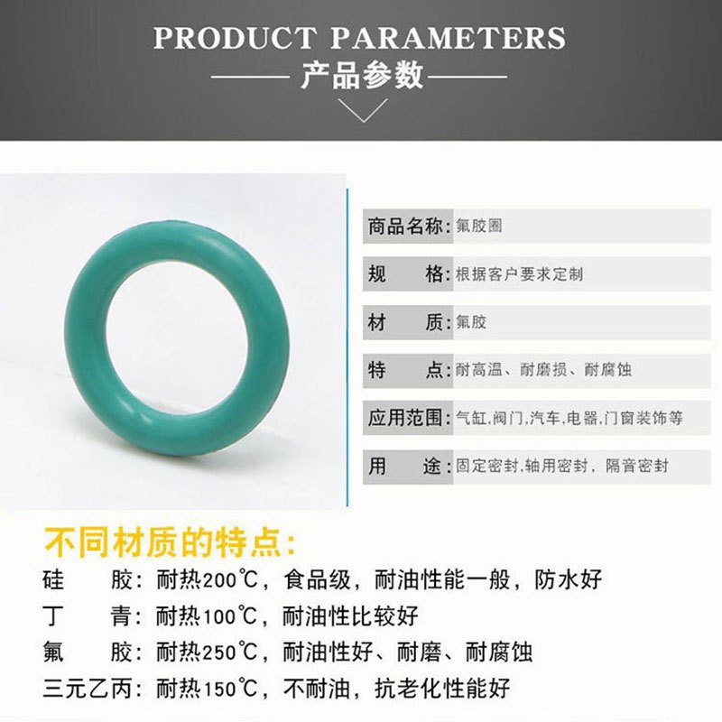 密封圈丁晴橡胶O型圈 耐油密封件 耐温230硅胶 6-20*线径2MM