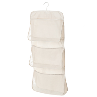 懒角落袜子收纳挂袋内衣内裤文胸分格网兜三合一放衣柜悬挂式新款