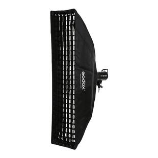 神牛长条栅格柔光箱22*90CM人像摄影棚带网格柔光罩便携保荣卡口摄影遮光罩拍摄配件影室灯布拍照柔光器具