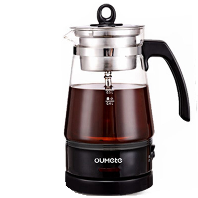 欧美特办公室煮茶器黑茶玻璃电茶壶全自动蒸汽小容量茶壶电煮茶壶
