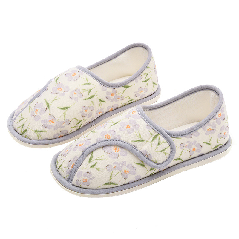 月子鞋秋冬产妇包跟12月1月2月室内软底孕妇产后厚底纯棉家居鞋