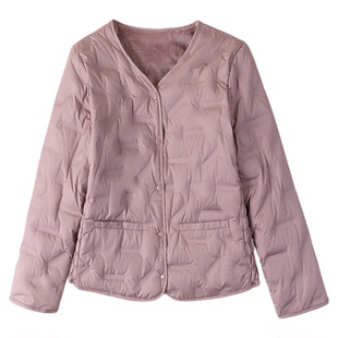 雅鹿加绒羽绒内胆羽绒服女款2025秋冬新款修身保暖内外可穿新品