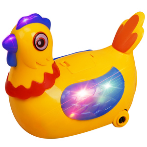 会走路生蛋下蛋唱歌小母鸡公鸡电动万向儿童宝宝益智玩具男孩女孩