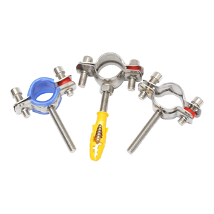 304不锈钢管卡固定管支架膨胀螺钉抱箍管夹水管夹子管道卡扣卡箍