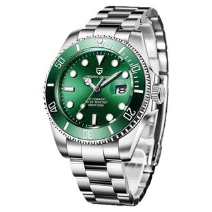 PAGANI伯佳尼全自动机械手表男精钢时尚透底日历夜光防水腕表1661