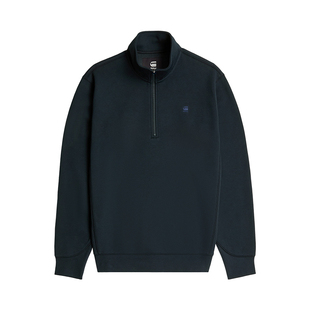 G-STAR RAW春秋Premium Core立领半拉链美式男士纯色卫衣潮D26459