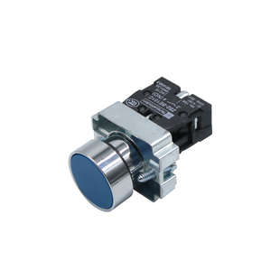 NP2 XB2-BA31/BA42自复位平头按钮开关一常开1常闭凸头带罩点触动