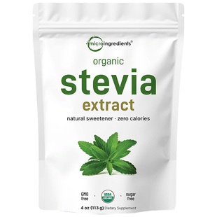 美国有机天然纯甜菊糖苷粉白糖代糖甜味剂stevia extract powder