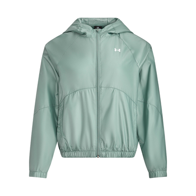 安德玛外套女梭织连帽