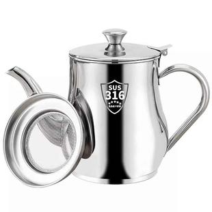 德国不锈钢防尘盖油壶食品级不挂油滤网隔油渣家用厨房滤油壶滤嘴