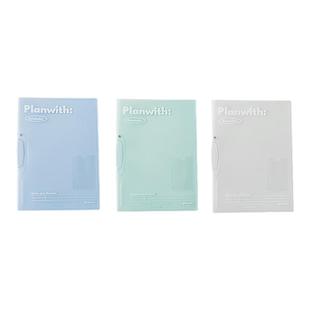 Planwith旋转拉杆夹文件夹a4资料夹试卷收纳袋小学生专用透明初高中生整理夹大容量活页卷子收纳袋神器档案夹