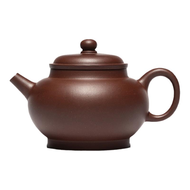 百年利永 宜興原礦紫砂壺純手工茶壺家用功夫茶具紫泥巨輪珠
