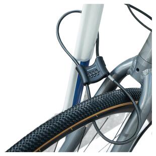 洛克兄弟自行车锁便携钢缆摩托车头盔锁山地公路车密码防盗箱包锁