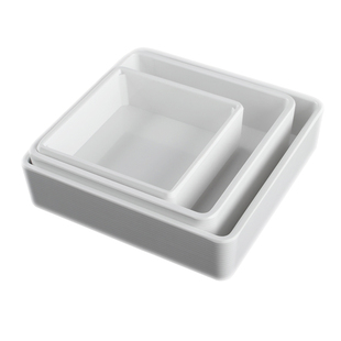 美日嘉宝正方形盘子A5密胺仿瓷餐盘直边料理小吃碟子火锅菜盘B445