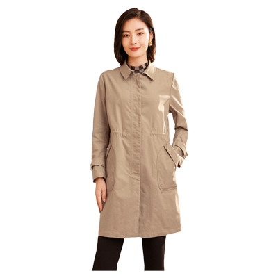 乔万尼商场同款2026新品春女风衣外套束腰显瘦气质高级感ET3A658