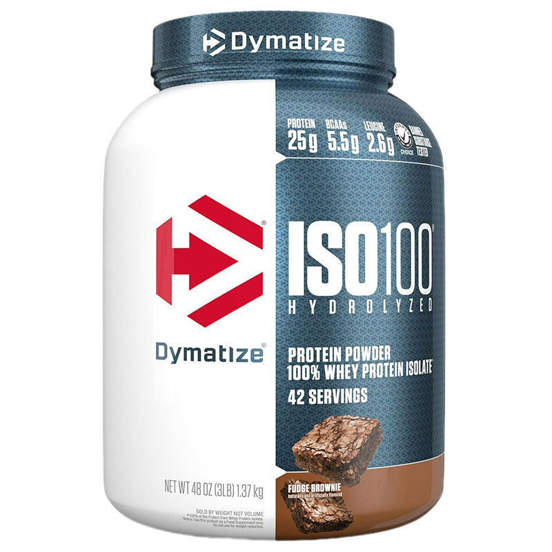Dymatize狄马泰斯ISO100水解分离纯乳清蛋白质粉3磅运动营养粉
