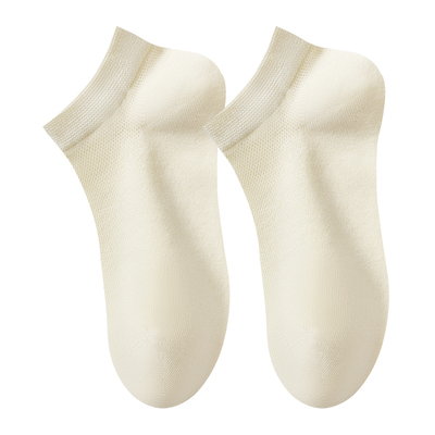 7A抗菌抗起球纯棉网眼短袜