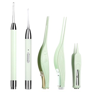 发光耳勺套装少儿宝宝掏耳朵扒采耳工具充电带灯掏耳勺挖耳勺耳勺