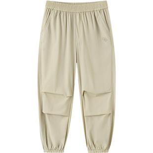 巴拉巴拉儿童速干裤男童女童运动裤子夏季新款童装大童宝宝防蚊薄