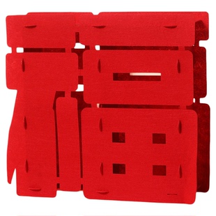 2026马新年福字摆件背景墙装饰春节商场店铺氛围布置立体无纺布福