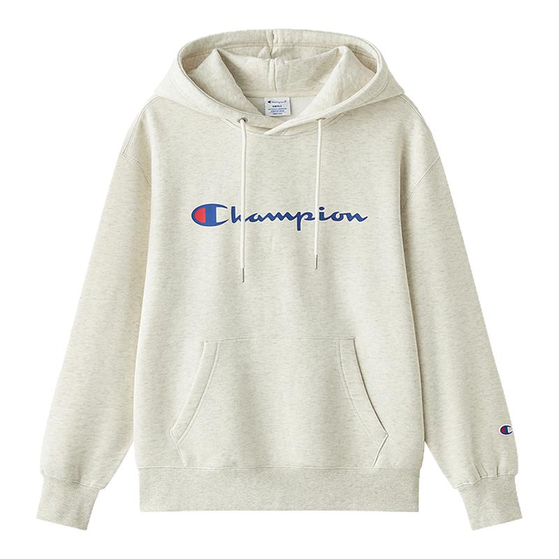Champion冠军卫衣女2026秋季新款情侣纯色休闲加绒连帽宽松上衣男