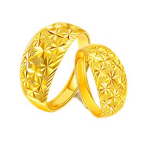 经典越南沙金戒指男女满天星黄金仿真戒镀金首饰指环欧币久不掉色