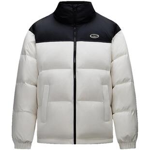 安踏保暖羽绒服男女同款冬季防泼水保暖立领外套美式高街运动棉服