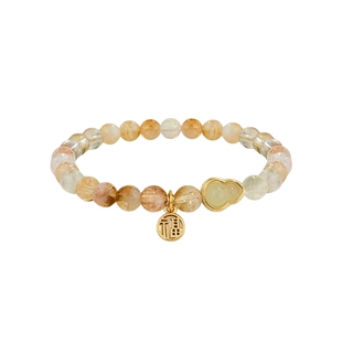 阿吉豆AJIDOU黄水晶葫芦手链女新中式国风聚财招财转运珠手串饰品