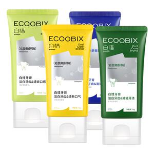 白惜牙膏牙刷组合清洁套装去黄清新口气美白护龈牙膏小头牙刷软毛