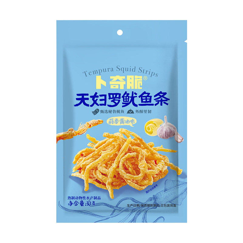卜奇脆油炸鱿鱼丝追剧下酒网红